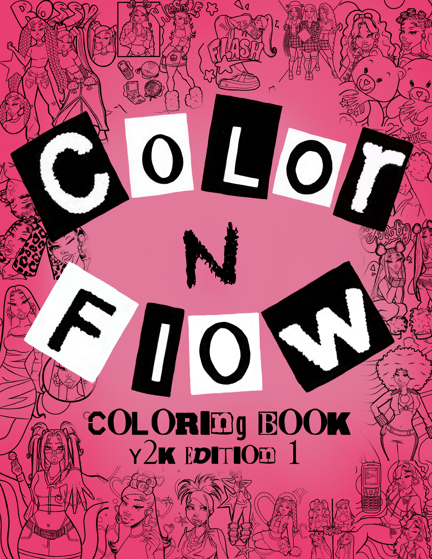 Color & Flow Coloring Book (Y2K Edition )