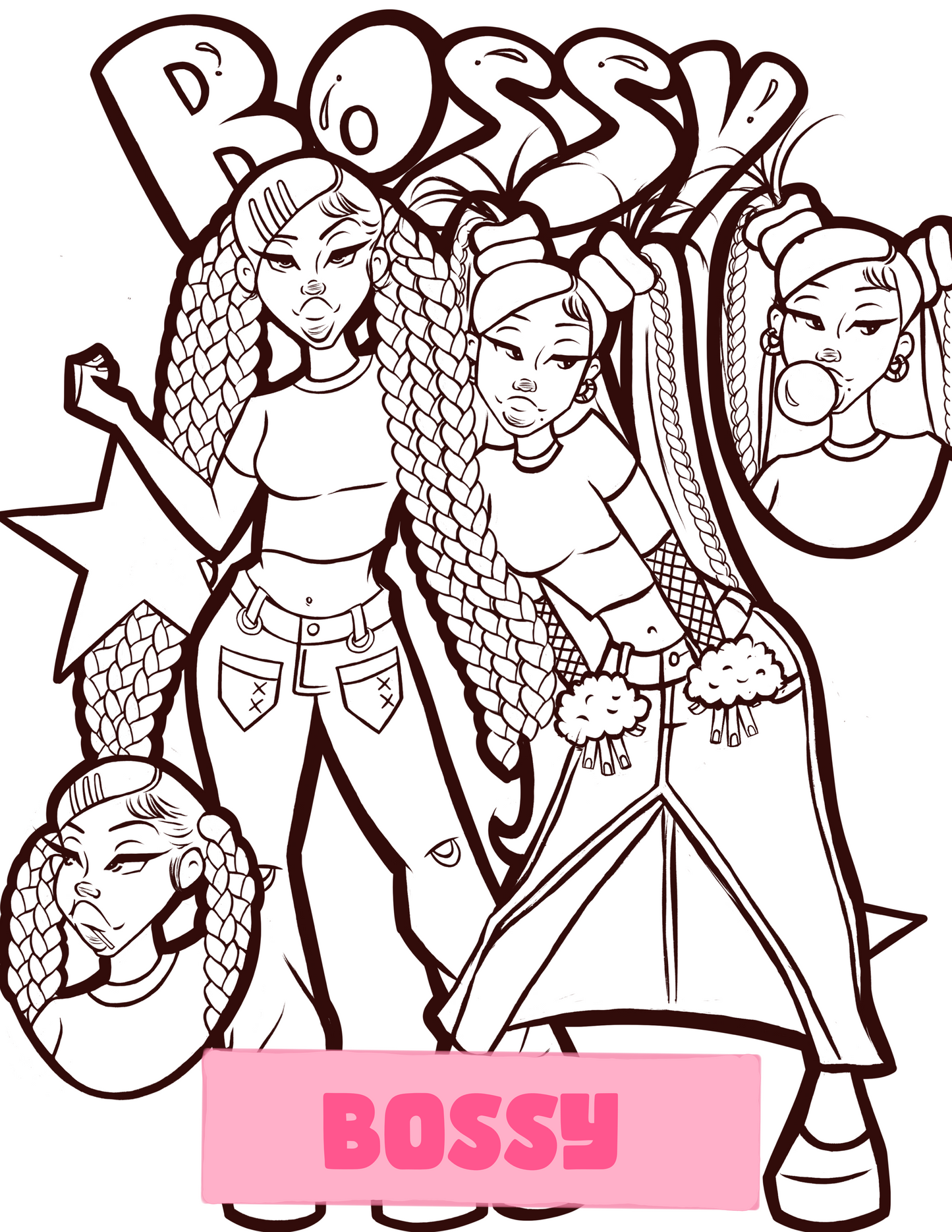 Color & Flow Coloring Book (Y2K Edition )