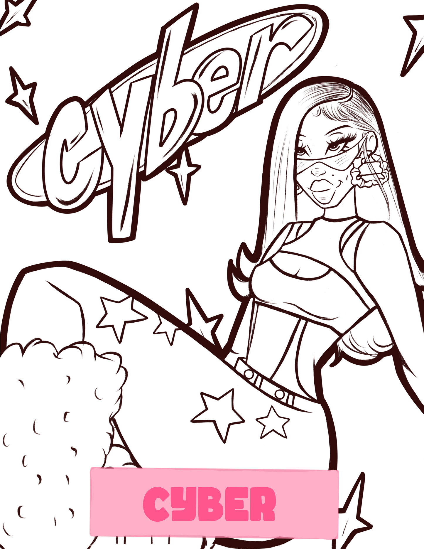 Color & Flow Coloring Book (Y2K Edition )