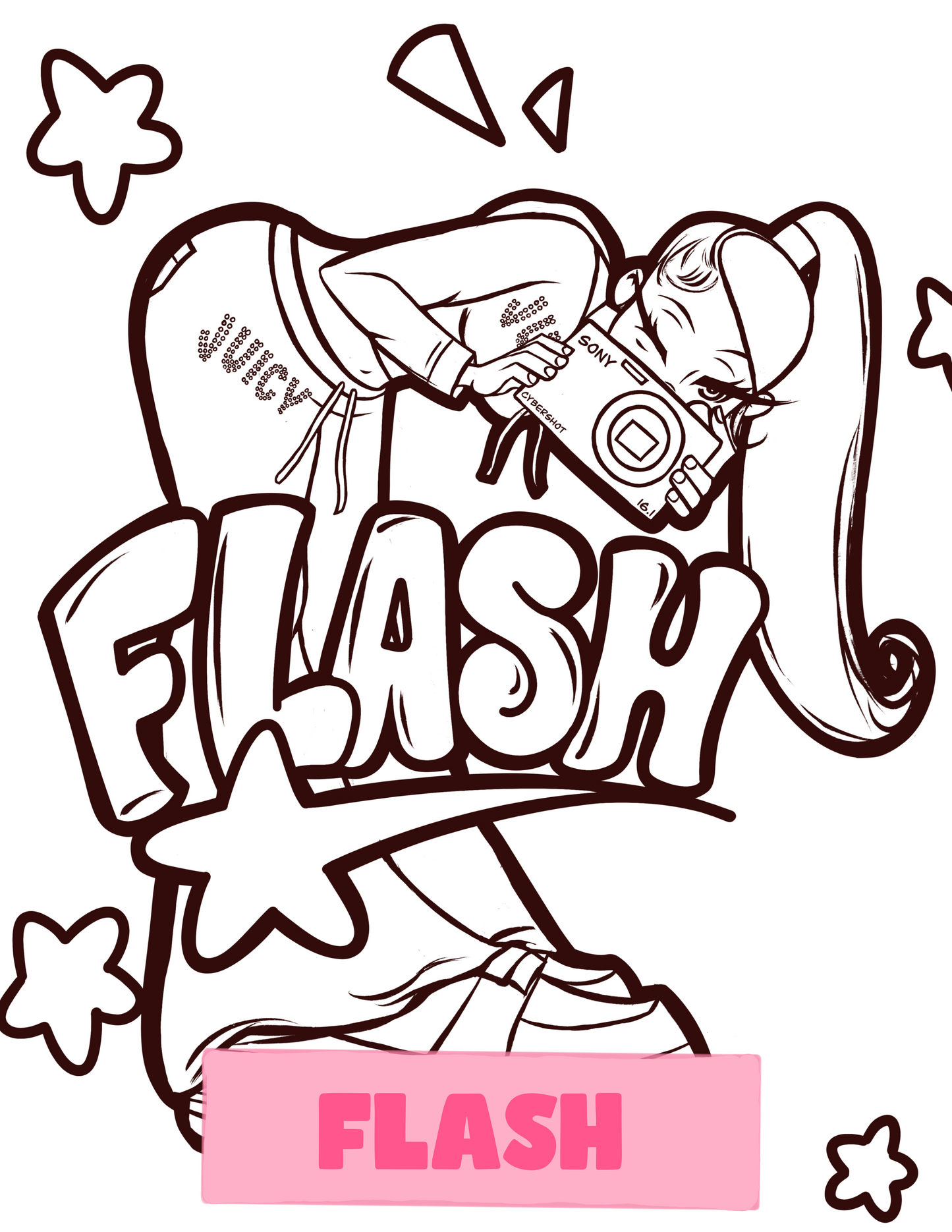 Color & Flow Coloring Book (Y2K Edition )