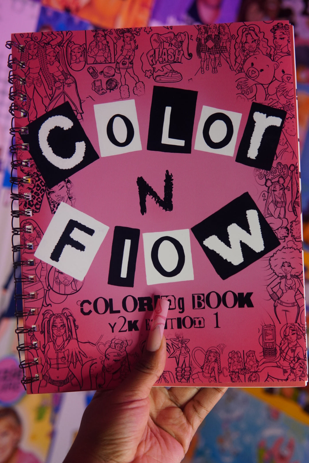 Color & Flow Coloring Book (Y2K Edition )