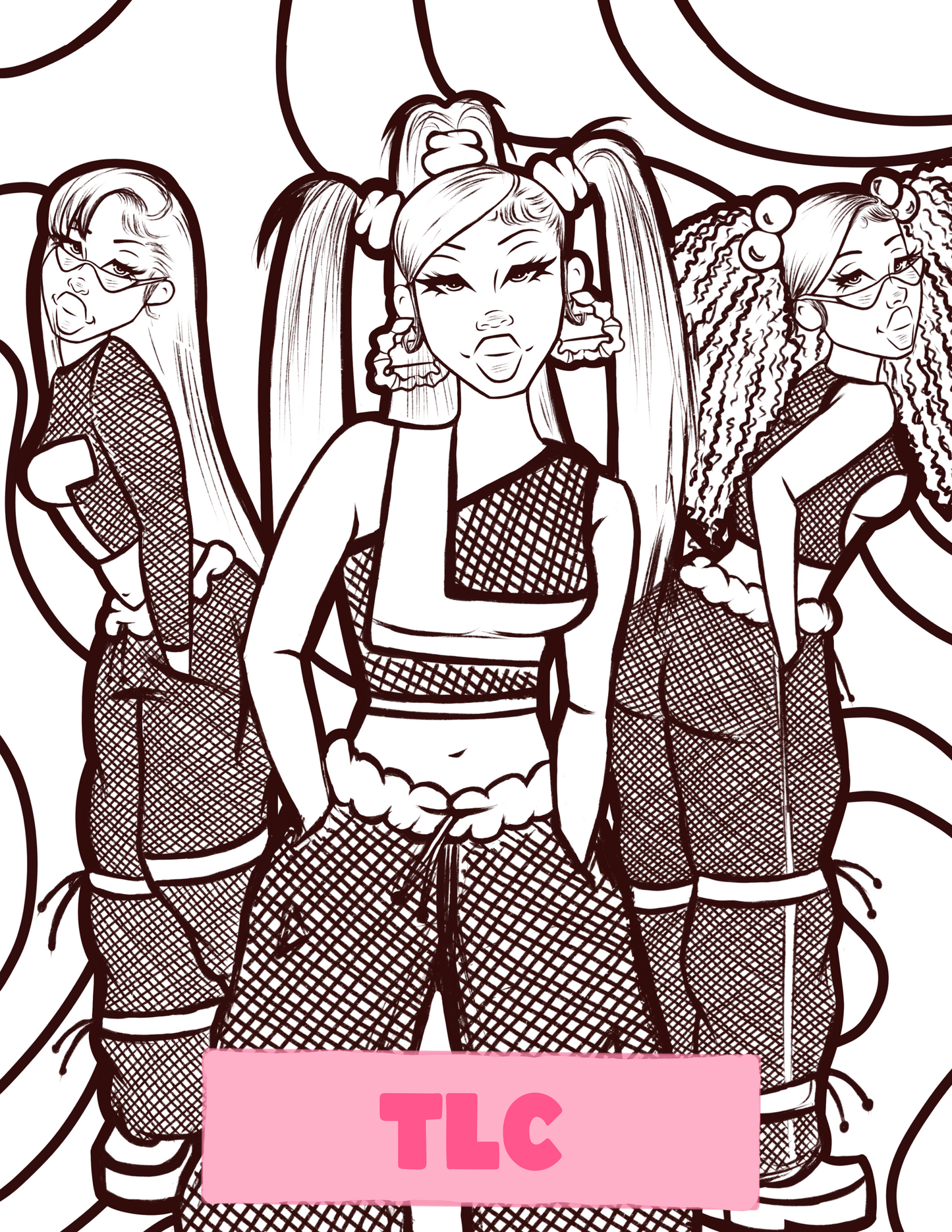 Color & Flow Coloring Book (Y2K Edition )