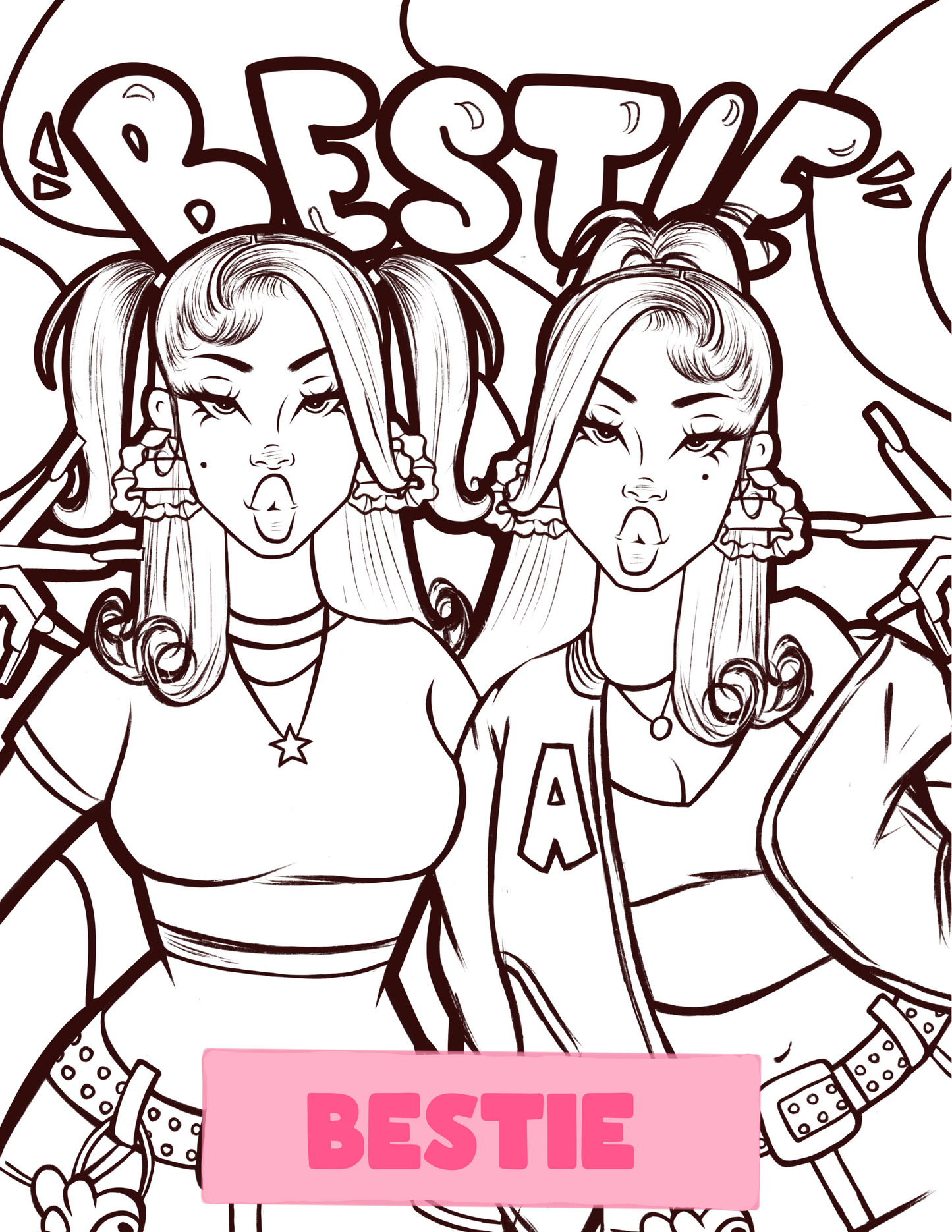 Color & Flow Coloring Book (Y2K Edition )