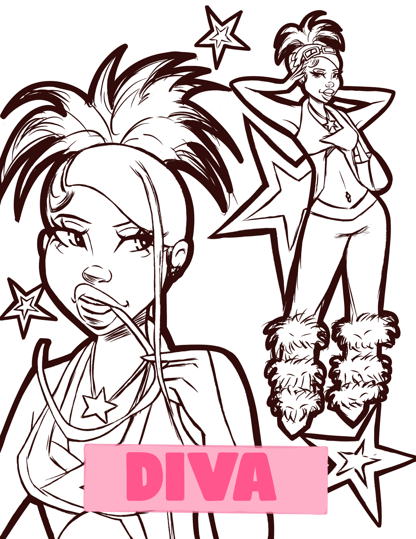 Color & Flow Coloring Book (Y2K Edition )