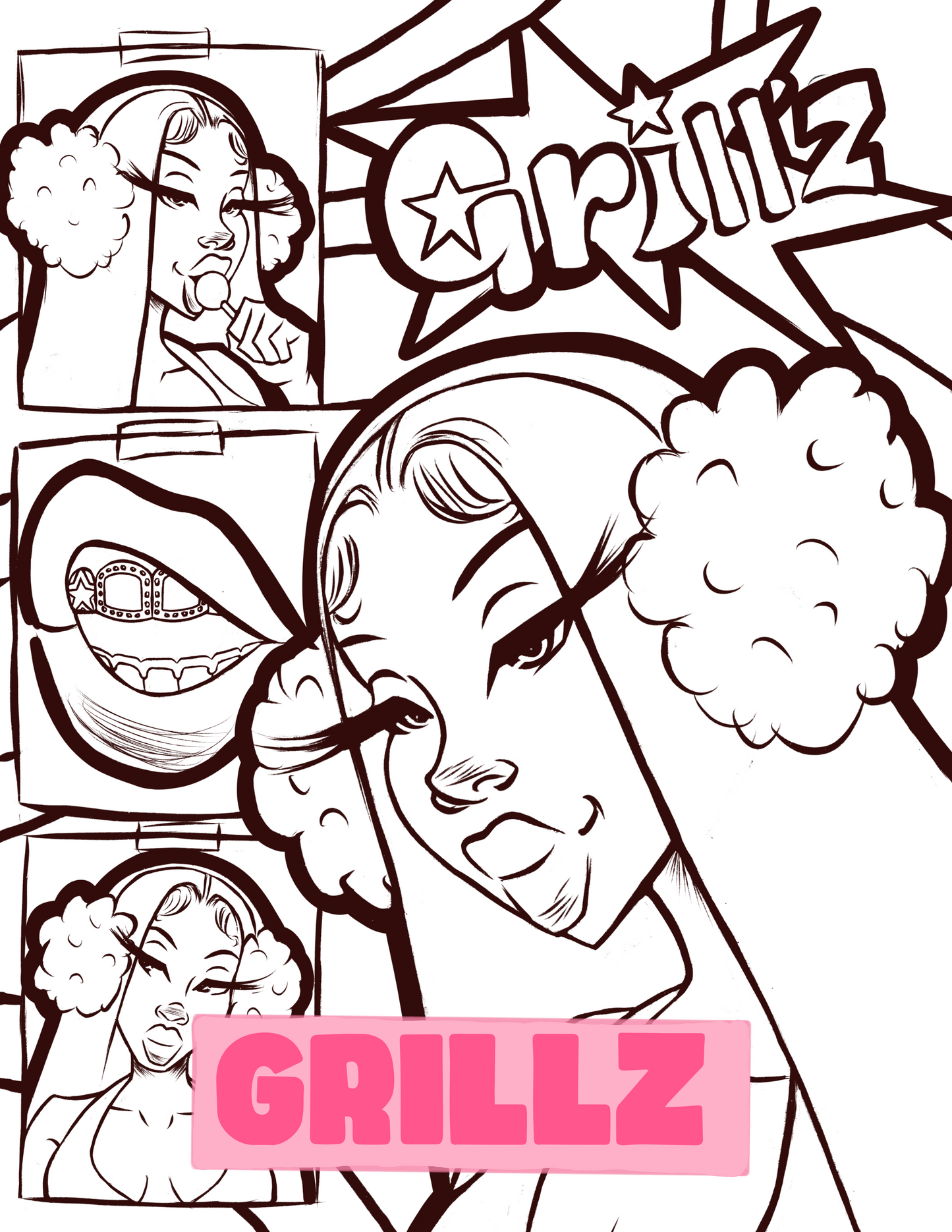 Color & Flow Coloring Book (Y2K Edition )