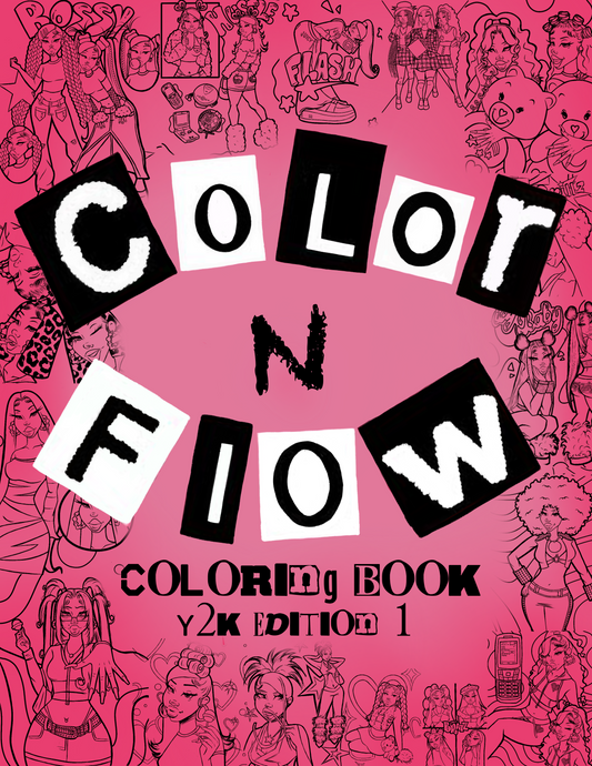 Color & Flow Coloring Book (Y2K Edition 1)